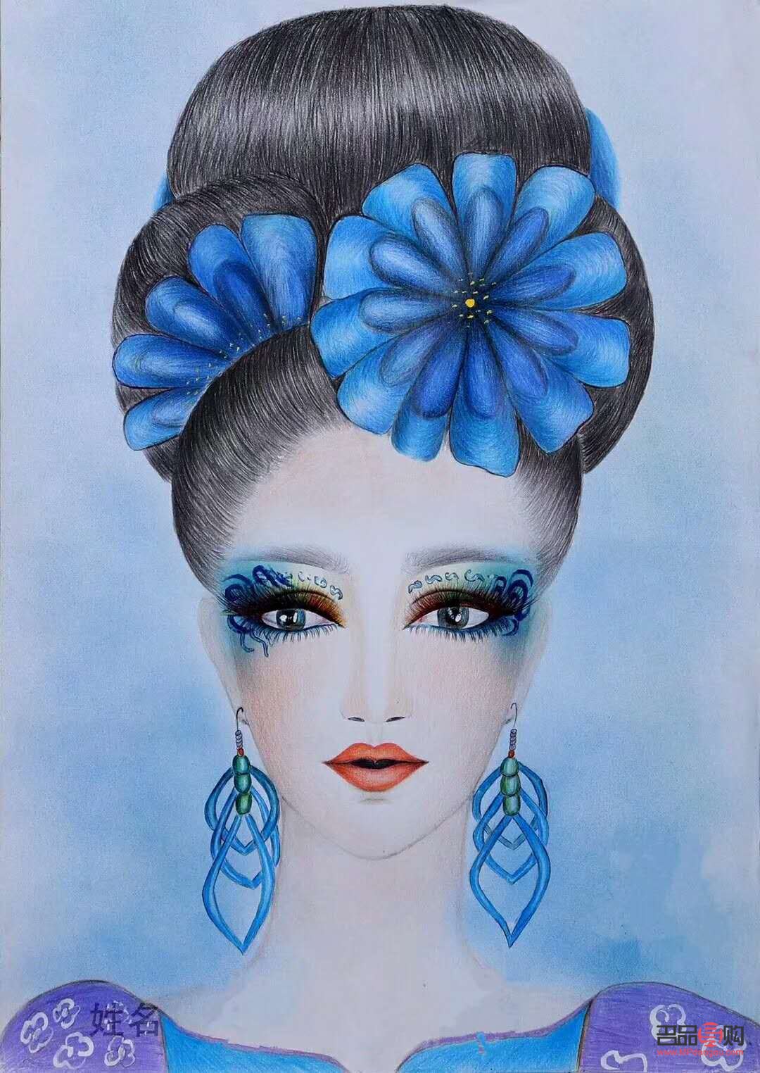 彩妝臉怎么畫(彩妝臉怎么畫好看)