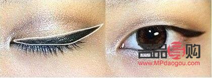 單眼皮女生如何畫出迷人眼線