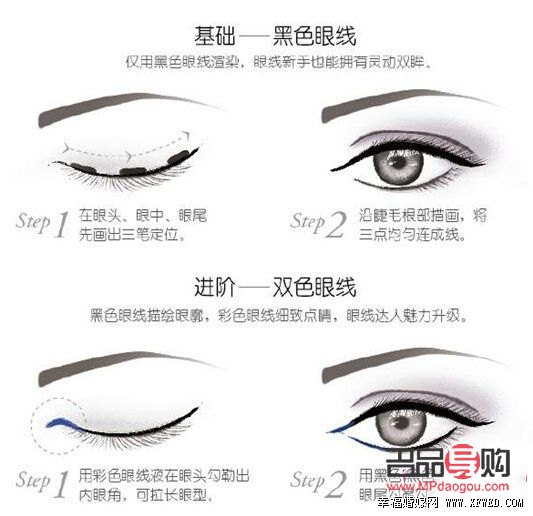 <h3>眼線的正確畫法視頻教程</h3>