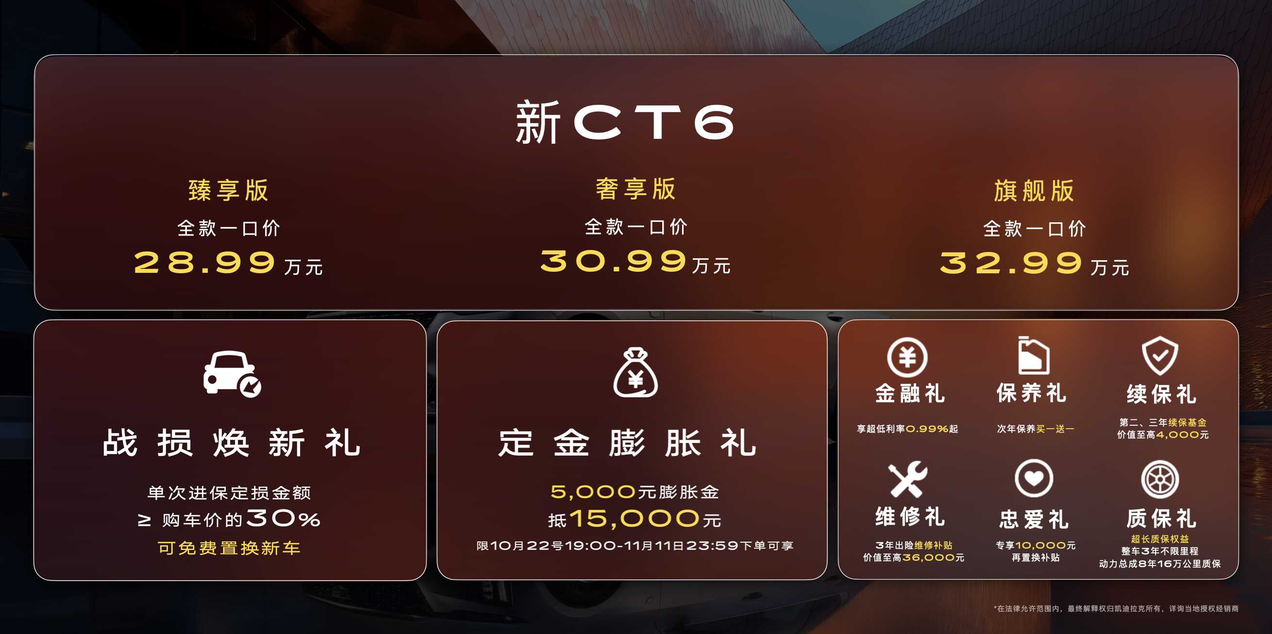 邁入“技術(shù)豪華”新時代，凱迪拉克新CT6一口價28.99萬元起售