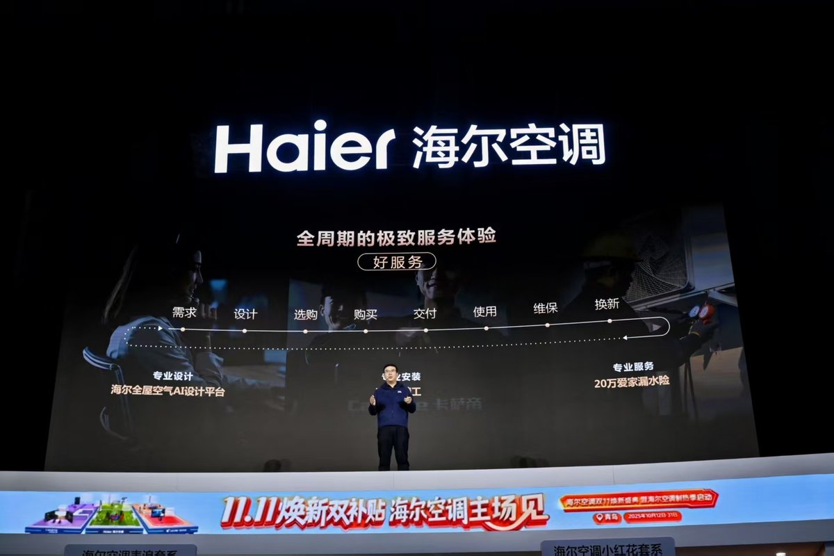 海爾空調(diào)首秀平臺能力：覆蓋用戶暖通全流程