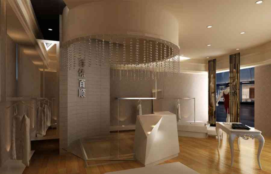 女裝店服裝店設(shè)計案例效果圖