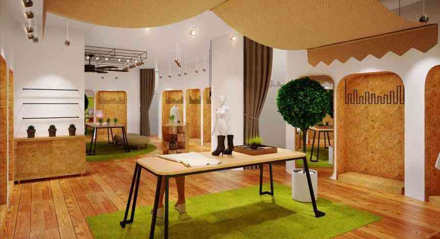 女裝店服裝店設(shè)計案例效果圖