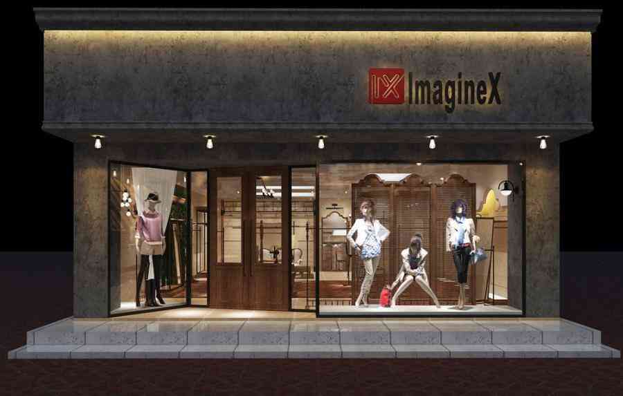 女裝店服裝店設(shè)計案例效果圖