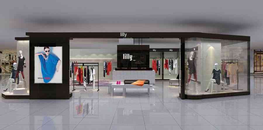 女裝店服裝店設(shè)計案例效果圖