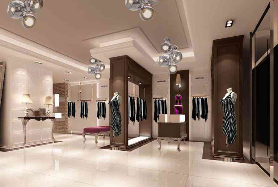 女裝店服裝店設(shè)計案例效果圖