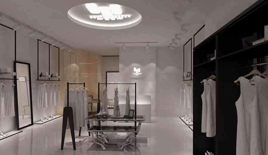 女裝店服裝店設(shè)計案例效果圖