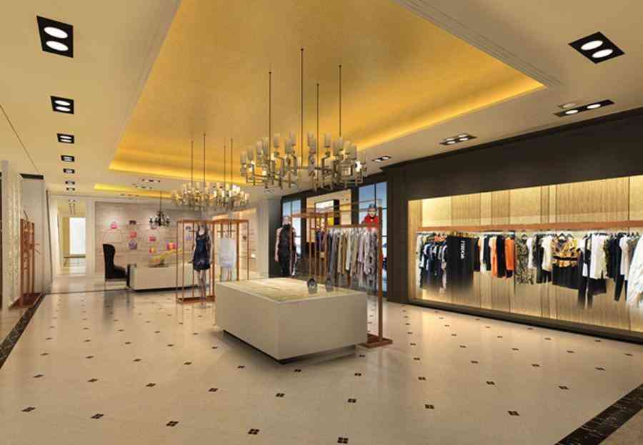 女裝店服裝店設(shè)計案例效果圖