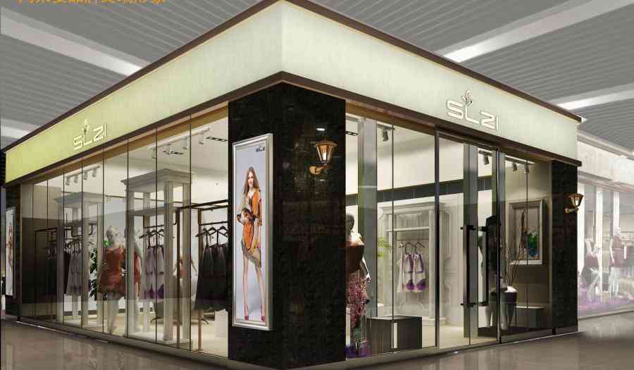 女裝店服裝店設(shè)計案例效果圖