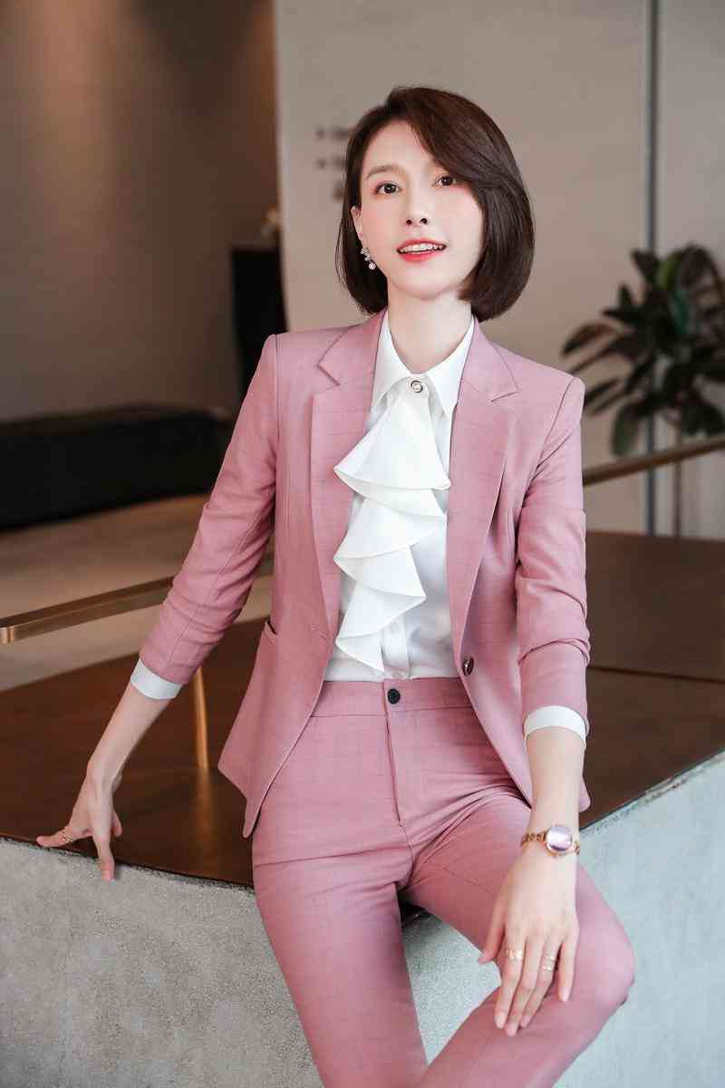 職業(yè)裝女2020新款氣質(zhì)女神范春季上衣女韓版氣質(zhì)套裝