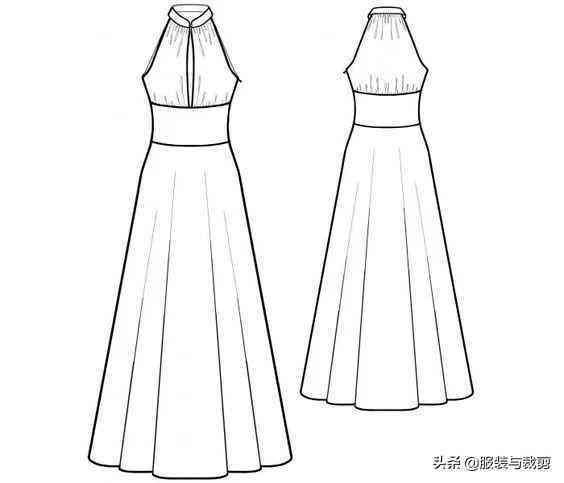 9款連衣裙服裝設(shè)計手繪圖