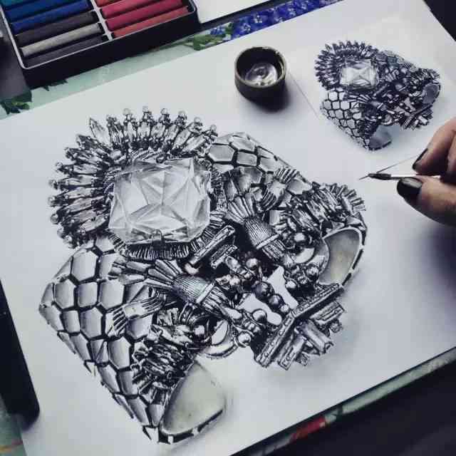 珠寶設(shè)計(jì)手稿(珠寶設(shè)計(jì)手稿簡單)插圖21