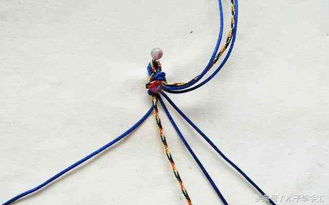 男士手鏈編織教程(男士手鏈編織教程 紅繩)插圖2