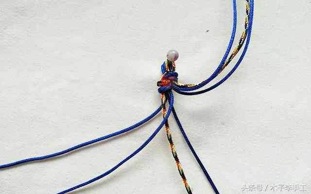 男士手鏈編織教程(男士手鏈編織教程 紅繩)插圖3