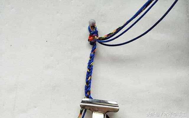 男士手鏈編織教程(男士手鏈編織教程 紅繩)插圖6