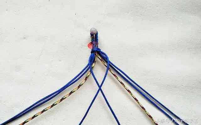 男士手鏈編織教程(男士手鏈編織教程 紅繩)插圖9