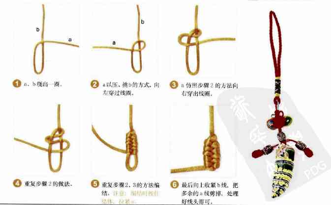 一步一步教你編手鏈(單繩一珠一結(jié))插圖9