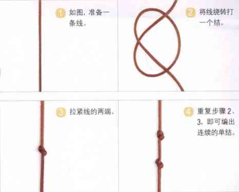 一步一步教你編手鏈(單繩一珠一結(jié))插圖10