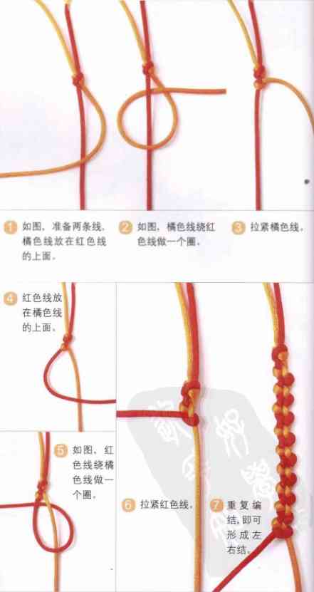 一步一步教你編手鏈(單繩一珠一結(jié))插圖17