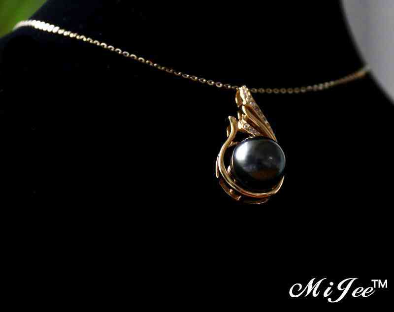 今年最流行的大溪地黑珍珠和14K金的完美結(jié)合，很美很耀眼