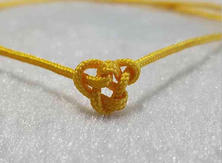 佛頭三通收尾打結(jié)方法(三通手串穿繩方法圖解)插圖9