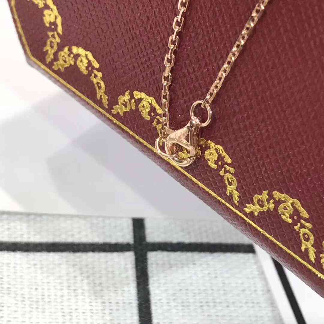 「定制款」卡地亞LOVE雙環(huán)無鉆項鏈緊緊相扣的螺絲雙環(huán)