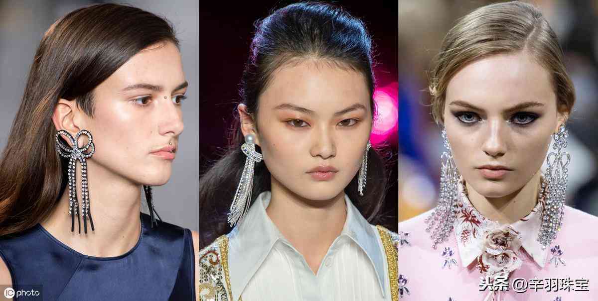 2019秋冬飾品流行趨勢(shì)，水鉆耳環(huán)，價(jià)格不貴，漂亮迷人