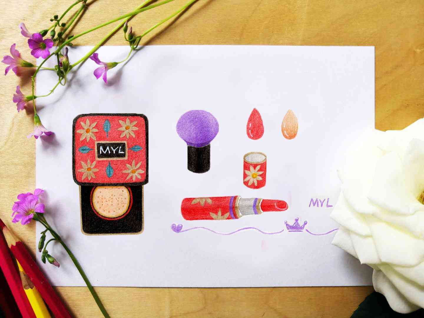 化妝品畫畫筆怎么畫的(化妝品畫畫筆怎么畫的好看)