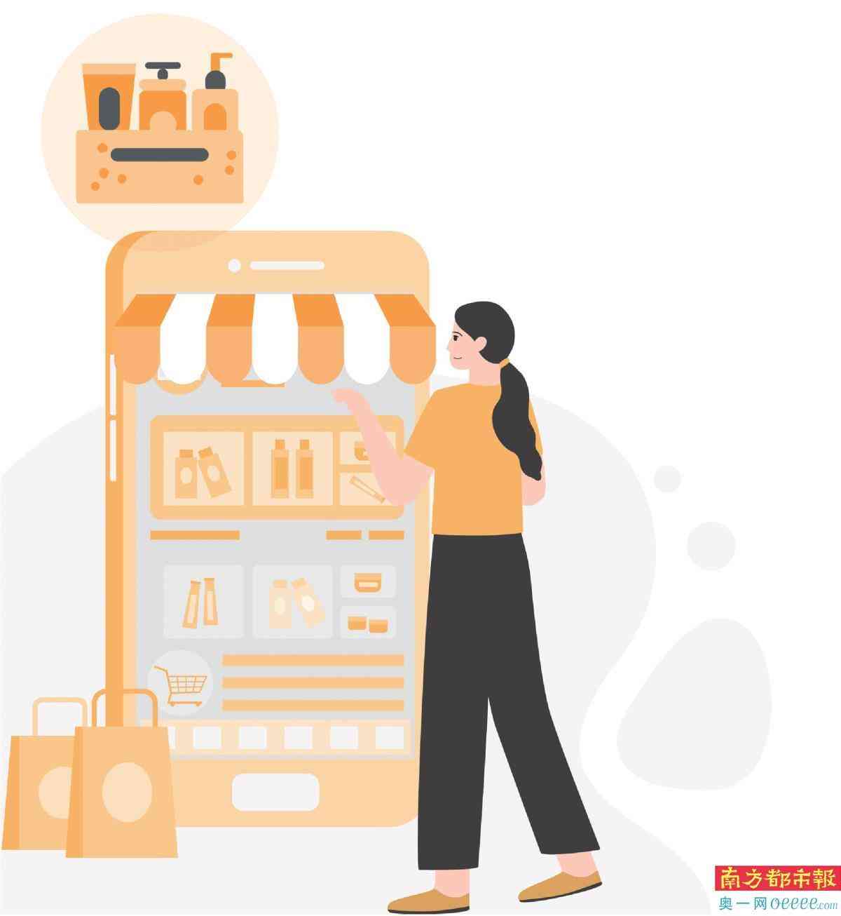 專柜買(mǎi)化妝品和旗艦店網(wǎng)購(gòu)(護(hù)膚品專柜和網(wǎng)上買(mǎi))