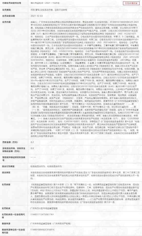 2021新化妝品抽檢處罰(2021年化妝品處罰條例46條)插圖4