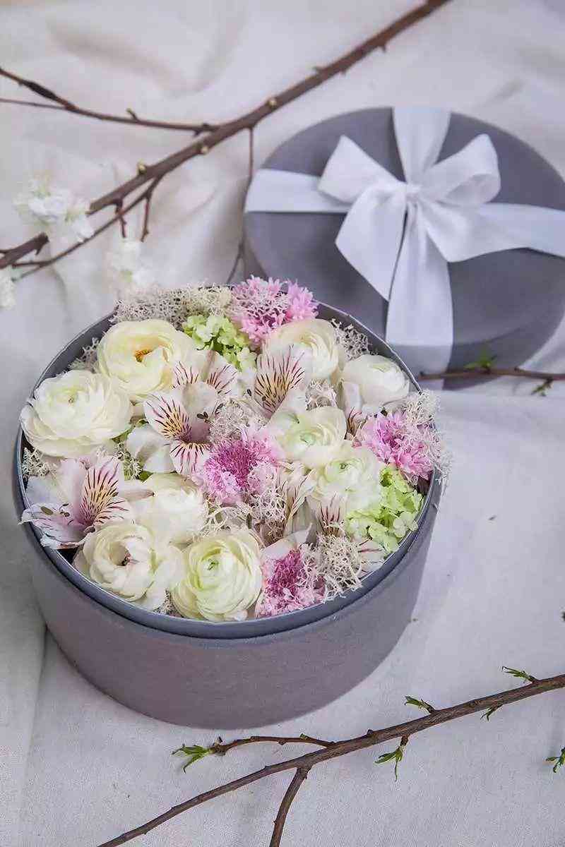 化妝品生日花盒圖片高清(化妝品生日花盒圖片高清大圖)