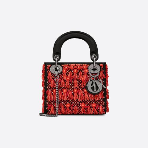  DIOR迪奧 22年秋冬 女士 單肩包 Sac Lady Dior Mini M0505BRZC_M911