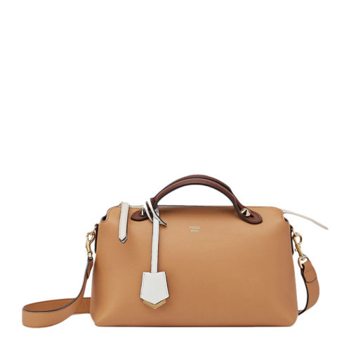 FENDI/芬迪 女士棕色BY THE WAY中號波士頓包手提包女包 8BL146-5QJ-F1E8N