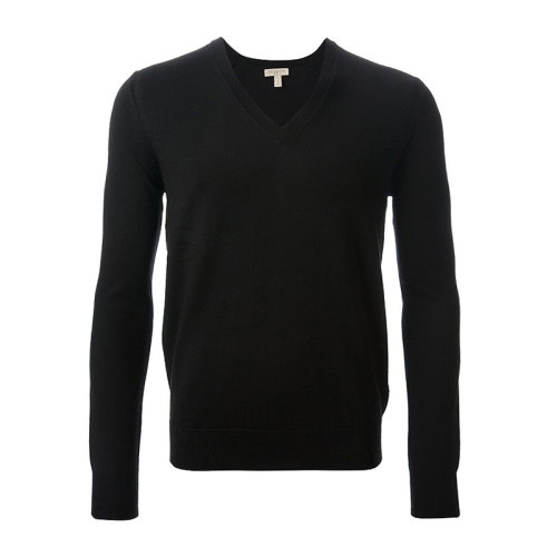 BURBERRY/博柏利 男裝 服飾 時(shí)尚保暖  V領(lǐng) 羊毛長(zhǎng)袖套頭衫 男士針織衫毛衣 3915899