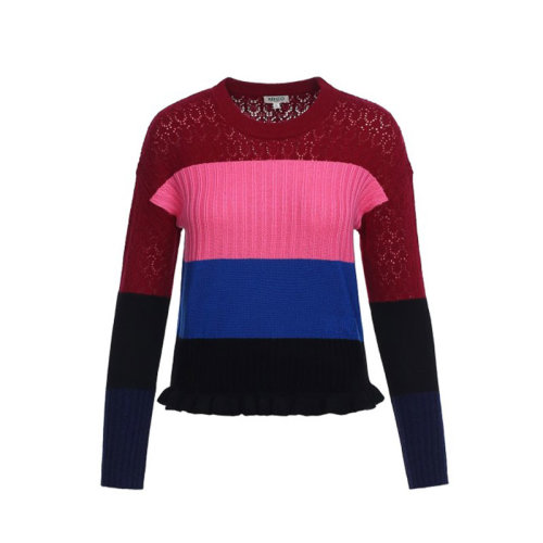 KENZO/高田賢三 女士拼色羊毛針織衫/毛衣 2TO599846.23