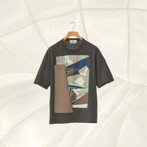  HERMES愛馬仕 22年秋冬 男士 短袖T恤 T-shirt patch ??Zouaves et Dragons?? H257810HA2O