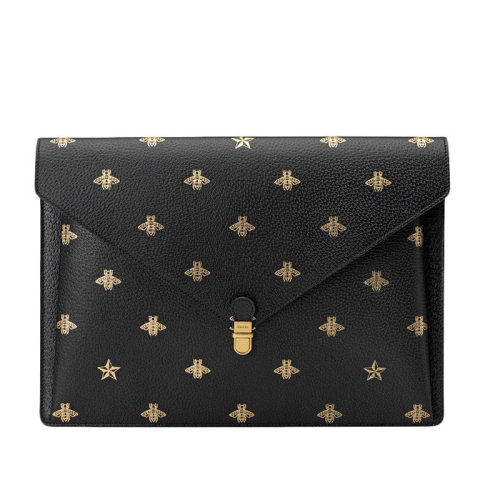 GUCCI/古馳  古琦男士黑色牛皮革手拿包 500976 DJ2LT 1055 HKY0011N