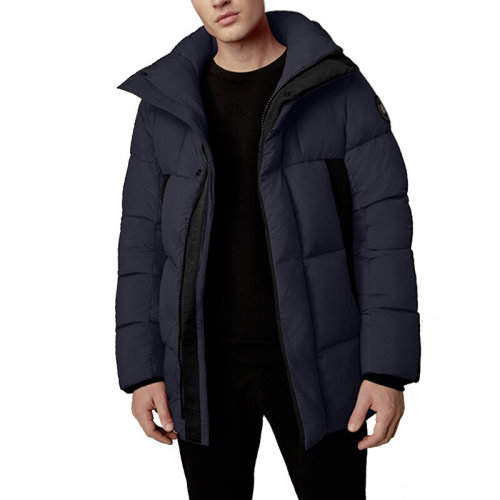 CANADA GOOSE/加拿大鵝 男裝  男士深藍(lán)色拉鏈派克大衣羽絨服 2602MB 67