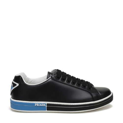 PRADA/普拉達(dá) 男士牛皮系帶休閑運(yùn)動鞋板鞋 4E3314 6DT