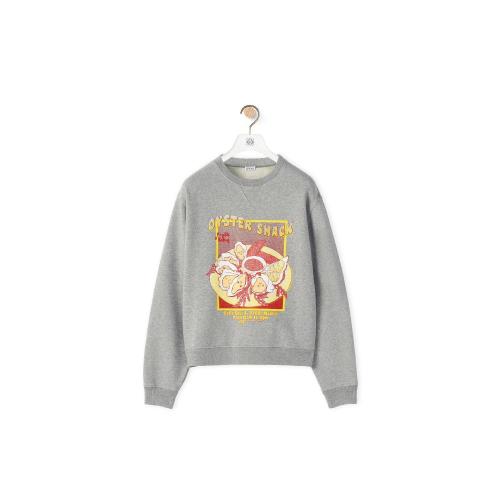  LOEWE羅意威 22年秋冬 女士 長(zhǎng)袖襯衫 Oysters print sweatshirt in cotton S359Y24X19-1440