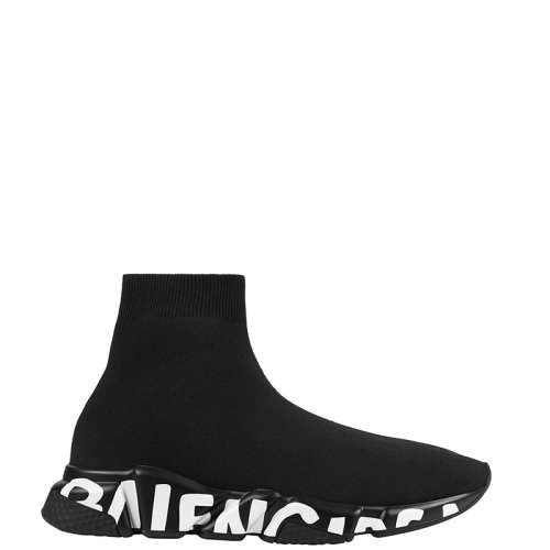 Balenciaga/巴黎世家      Speed系列 男士黑色涂鴉再生網(wǎng)眼運(yùn)動(dòng)鞋645334W2DB71006