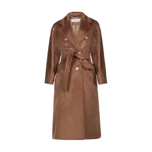 MaxMara/麥絲瑪拉 女士焦糖色羊毛大衣 101801 010