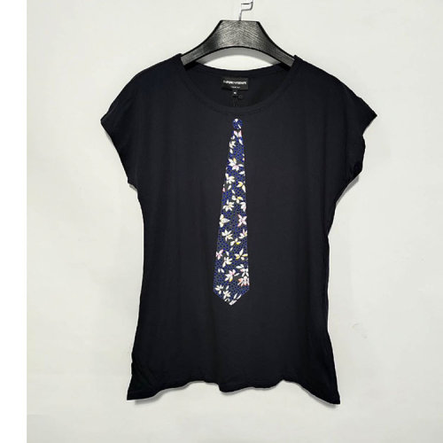 Emporio Armani/安普里奧阿瑪尼  藏藍色女士短袖T恤