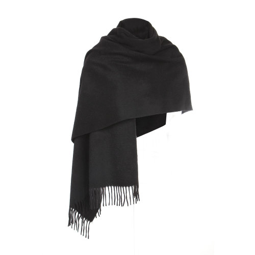 SHOKAY/繡嘉【定制款】經(jīng)典絲原系列純牦牛絨純色大披肩男女商務(wù)休閑圍巾披肩可刺繡定制