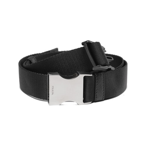 PRADA/普拉達(dá) 男士織物卡扣式腰帶3cm 2CN059 2DMN
