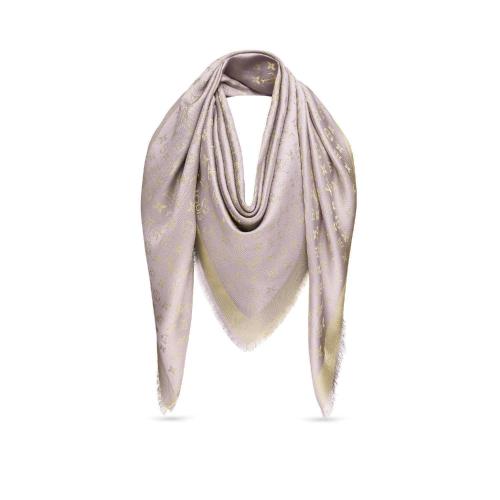  LV路易威登 22年秋冬 女士 圍巾 Monogram Shine 披肩 M75121 預(yù)定商品2-8周發(fā)貨