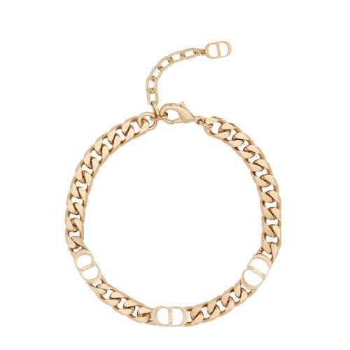 Dior/迪奧 22春夏新款CD ICON系列 男士金色飾面黃銅可調(diào)節(jié)手鏈  B1557HOMMT_D300