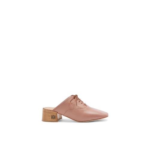  LOEWE羅意威 22年秋冬 女士 中跟涼鞋 Slip on soft derby in lambskin L815S02X05-9068