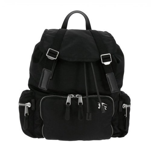 BURBERRY/博柏利 The Rucksack軍旅背包 男女同款 中性黑色金屬拉鎖雙肩包旅行包 8007710