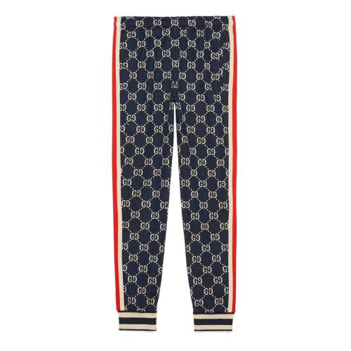  GUCCI古馳 22年秋冬 男士 GG提花慢跑長(zhǎng)褲 496920 X9V05 4245